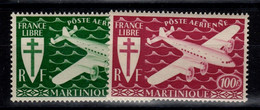 Martinique YV PA 4 & 5 N** Londres - Airmail