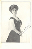 MUSIC/THEATRE GRACE WIGALL, New Year Card Rare English Autograph Card From The Turn Of The Century - Singers & Musicians