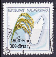 Timbre Oblitéré N° A 2583(Michel) Madagascar 2001 - Grains De Riz - Madagascar (1960-...)
