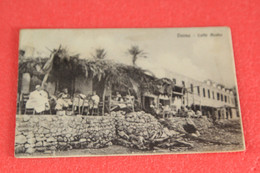 Libia Libya Cirenaica Cyrenaica Derna Caffé Arabo 1912 Cartolina Militare IV Divisione - Libya