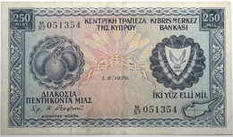 Chypre - 250 Mils - 1976 - PICK 41c.2 - TTB - Cyprus