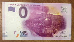 2016 BILLET 0 EURO SOUVENIR DPT 30 TRAIN À VAPEUR DES CÉVENNES ZERO 0 EURO SCHEIN BANKNOTE PAPER MONEY BANK - Private Proofs / Unofficial