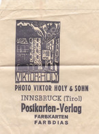 INNSBRUCK TIROL POCHETTE PHOTO VIDE VIKTOR HOLY SOHN POSTKARTEN VERLAG ANNEE 1930 40 - Autriche