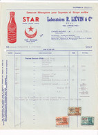 Essences Ménagères Pour Liqueurs Et Sirops Surfins - Laboratoires R. Liévin & Cie Dave-Nord Namur 1950 - Facture - Food