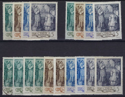 Vatican - 25ième Année D'épiscopat De Pie XII - N° 98à101 - 2 Série ** + 10 Timbres **,*,obl. - Unused Stamps