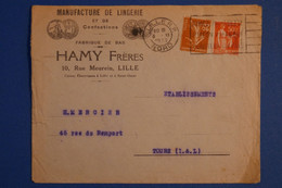 J23 MAROC BELLE LETTRE 1951 PAR AVION SKHIRATE PETIT BUREAU POUR PARIS FRANCE + RUE MORAND + AFFRANCH. INTERESSANT - Storia Postale