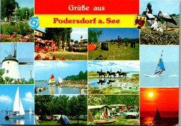 5473  - Burgenland , Podersdorf Am See , Mehrbildkarte , Neusiedlersee - Gelaufen - Neusiedlerseeorte