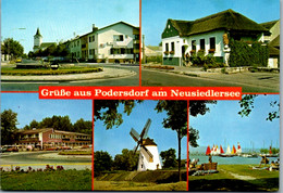 5477  - Burgenland , Podersdorf Am See , Mehrbildkarte , Neusiedlersee - Gelaufen 1984 - Neusiedlerseeorte