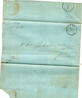 1863 LETTERA CON ANNULLO PISOGNE BRESCIA + BRENO - Officials