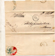 1865 LETTERA CON ANNULLO PISOGNE BRESCIA + BRENO - Dienstzegels