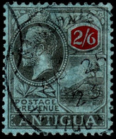 Antigua 1921 SG 59  2/6d Black And Red/blue   Wmk Mult Crown CA    Perf 14   Used Cds Cancel - 1858-1960 Colonie Britannique