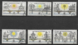 CECOSLOVACCHIA 1978 PRAGA 1978 ESPOSIZIONE FILATELICA INTERNAZIONALE YVERT. 2278-2283 USATA VF - Otros & Sin Clasificación