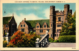 North Carolina Durham South Entrance To Medical College Duke University 1941 - Durham