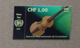Ge18-01 : Nations-Unies (Genève / 1er Octobre Journée Internationale De La Musique - Viole De Gambe - Unused Stamps