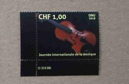 Ge18-01 : Nations-Unies (Genève / 1er Octobre Journée Internationale De La Musique - Violon - Ungebraucht