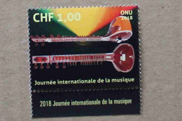 Ge18-01 : Nations-Unies (Genève / 1er Octobre Journée Internationale De La Musique - Sitar - Unused Stamps