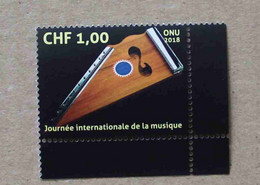 Ge18-01 : Nations-Unies (Genève / 1er Octobre Journée Internationale De La Musique - Cithare - Unused Stamps