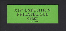 CARNET PRIVE MARIANNE BRIAT CERET EXPOSITION PHILATELIQUE 1992 FESTIVAL DE LA SARDANE THEME MUSIQUE DANSE - Altri & Non Classificati