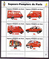 FRANCE TIMBRE. BLOC FEUILLET. ..................... VOITURE CAMION POMPIERS PARIS - Blocks Und Markenheftchen