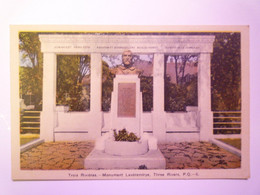 2021 - 656  CANADA  -  TROIS RIVIERES  :  Monument Lavérendrye   XXX - Trois-Rivières