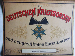 DEUTSCHE KRIEGSORDEN 2 SACHS SAXE MEDAILLE DECORATION ORDRE  1914  ALLEMAGNE REICH - Sonstige & Ohne Zuordnung