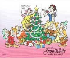 DISNEY Snow White And 7 Dwarfs M/S MUH (Guyana) - Disney