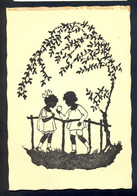 Silhouette Of Boy And Girl / Not Circulated - Silhouettes