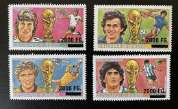 Guinée Guinea 2009 Mi. 6729 - 6732 Surchargé Overprint Football Fußball Soccer FIFA World Cup Mexico Coupe Monde - Guinee (1958-...)