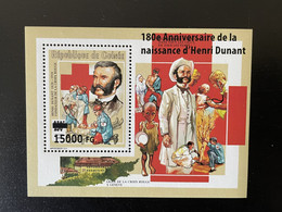 Guinée Guinea 2008 Mi. Bl. 1650 Surchargé Overprint 180e Anniversaire Henri Henry Dunant Red Cross Croix Rouge - Croce Rossa