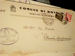 PIEGO  ROVIGO COMUNE I X Villanova Marchesana 1939 HX3764 - Rovigo