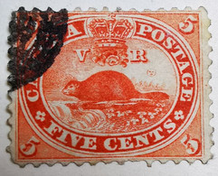 Canada 1859-64 Y&T N°14 - 5c. Rouge - Oblitéré - Used Stamps
