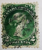 Canada 1868-78 Y&T N°20 - 2 C. Vert - Oblitéré - Used Stamps