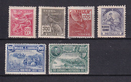 BRESIL - 1920 - YVERT N° 174+175+177 (AMINCI)+180 +183+185 * MH - COTE = 53 EUR. - Unused Stamps