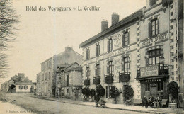 La Roche Sur Yon * Hôtel Des Voyageurs L. GROLLIER Restaurant Café * Publicité Au Dos - La Roche Sur Yon