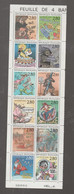 FRANCE / 1993 / Y&T N° 2836a/2847a ** (Bande "Plaisir D'écrire" De Feuille) X 1 Avec N° De Presse (plié) - Unused Stamps