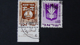 Israel - 1969 - Mi:IL 446,487 Sn:IL 389B,391, Yt:IL 382B,384 O - Look Scan - Usati (con Tab)