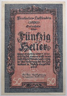 Liechstenstein - 50 Heller - 1920 - PICK 3 - SPL - Liechtenstein