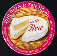 étiquette Fromage Petit Brie De La Côte D'opale "LCV" Laiterie Coop Agricole De Verton 62F - Käse