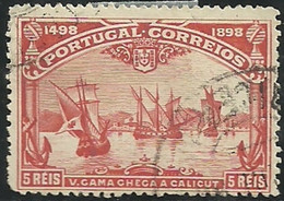 Portugal 1898 Vasco Da Gama 4º Cent Descoberta Caminho Maritimo Para A India Cancel - Andere & Zonder Classificatie