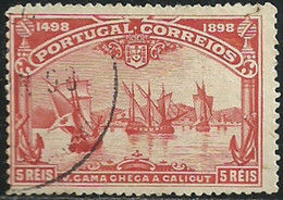 Portugal 1898 Vasco Da Gama 4º Cent Descoberta Caminho Maritimo Para A India Cancel - Other & Unclassified