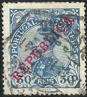 Portugal 1910 D Manuel II Overprinted REPUBLICA Cancel - Gebraucht