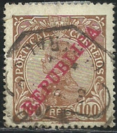 Portugal 1910 D Manuel II Overprinted REPUBLICA Cancel - Gebraucht