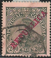 Portugal 1910 D Manuel II Overprinted REPUBLICA Cancel - Gebruikt