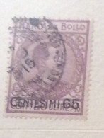 MARCA DA BOLLO  TASSA FISSA Centesimi 65 - Revenue Stamps