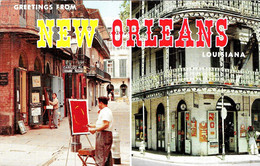 [DC12541] CPA - NEW ORLEANS LOUISIANA - GREETINGS FROM - Viaggiata - Old Postcard - New Orleans