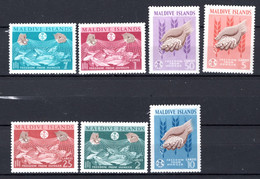 1963 - MALDIVE ISLANDS - Mi. 117/123 - MNH - (5128-1.1..) - Maldive (...-1965)