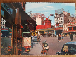 Montmartre : Le Moulin Rouge Et La Place Blanche.semi Moderne Grand Format - Arrondissement: 18