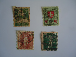 SWITZERLAND  USED STAMPS 4 PERFINS   2 SCAN - Perfins