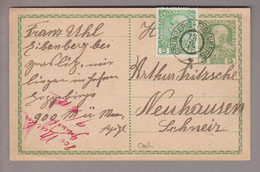 Tschechien Heimat Graslitz Grünberg-Eibenberg 1912-06-18 Ganzsache Nach Neuhausen CH - ...-1918 Préphilatélie