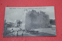 Libia Libya Tripoli Castello Valì 1912 + Timbro Militare Corpo D' Armata - Libya